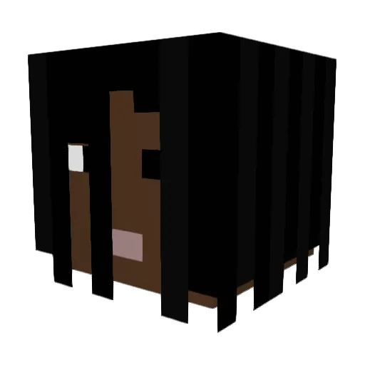 syuuz Minecraft avatar head, 3D render