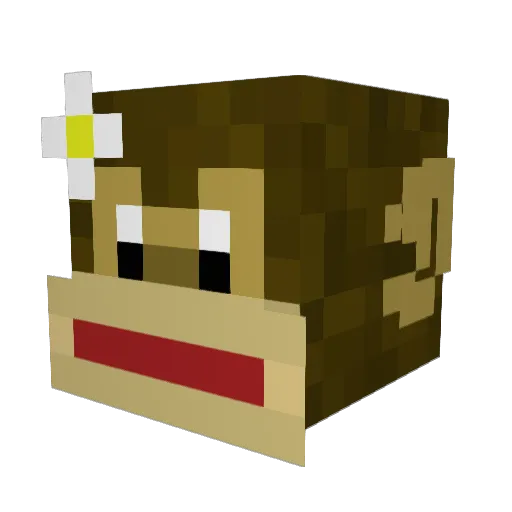 syxv Minecraft avatar head, 3D render
