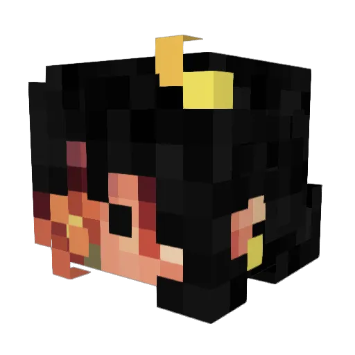 syyanide_ Minecraft avatar head, 3D render