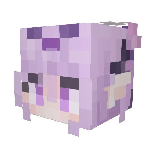 syying Minecraft avatar head, 3D render