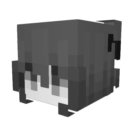 syyskuu Minecraft avatar head, 3D render