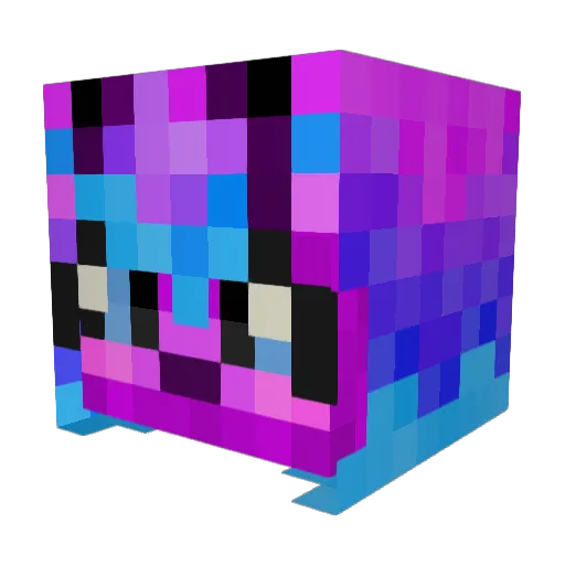 syzyfluff Minecraft avatar head, 3D render