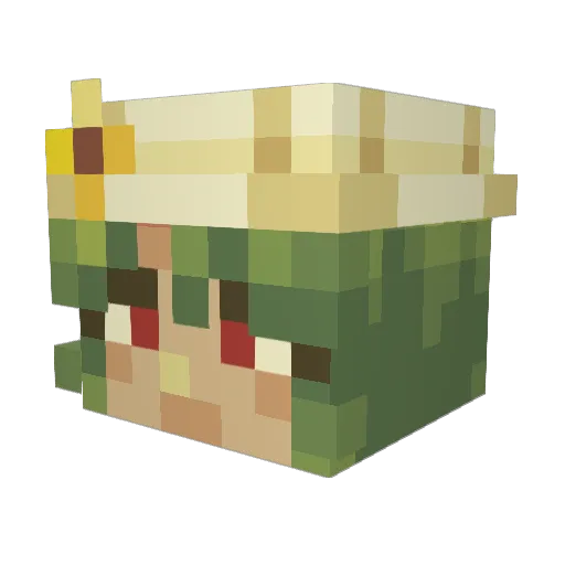 sz782 Minecraft avatar head, 3D render