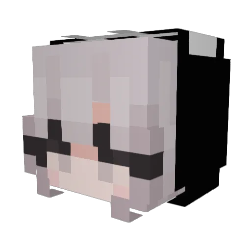 szaa Minecraft avatar head, 3D render