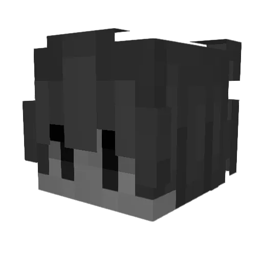 szaluvr Minecraft avatar head, 3D render