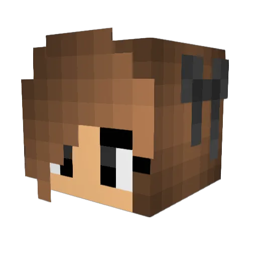 szaralt Minecraft avatar head, 3D render