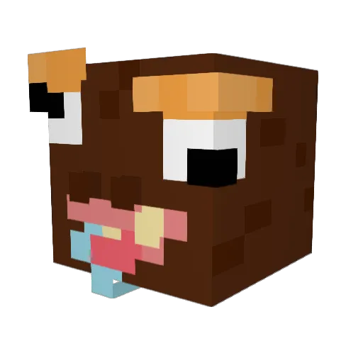 szaraq Minecraft avatar head, 3D render