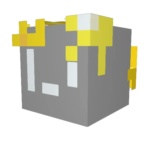 szbfl Minecraft avatar head, 3D render
