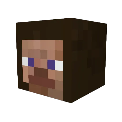 szczurxd Minecraft avatar head, 3D render