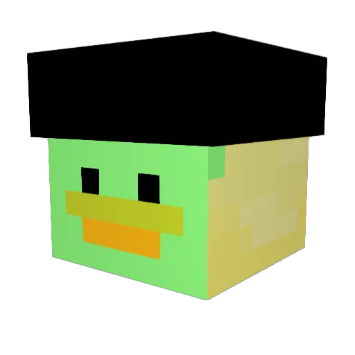 szea Minecraft avatar head, 3D render