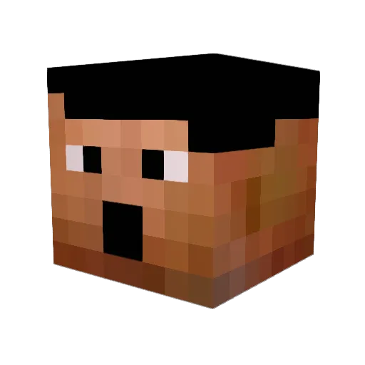 szeep Minecraft avatar head, 3D render