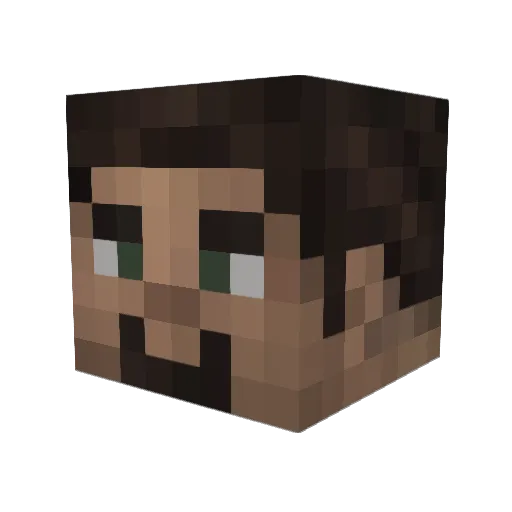 szefg Minecraft avatar head, 3D render