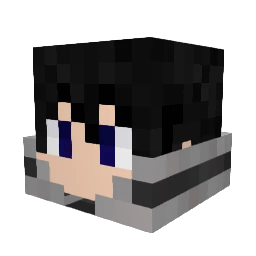 szeimi Minecraft avatar head, 3D render