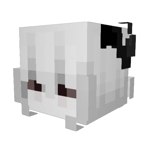 szeiv Minecraft avatar head, 3D render