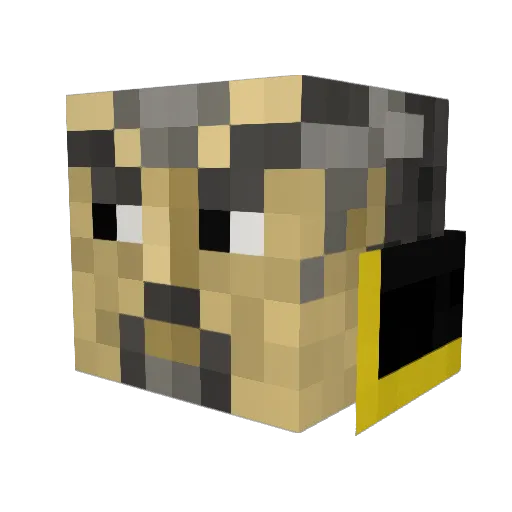szenny Minecraft avatar head, 3D render