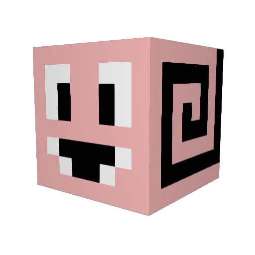szeptacz Minecraft avatar head, 3D render