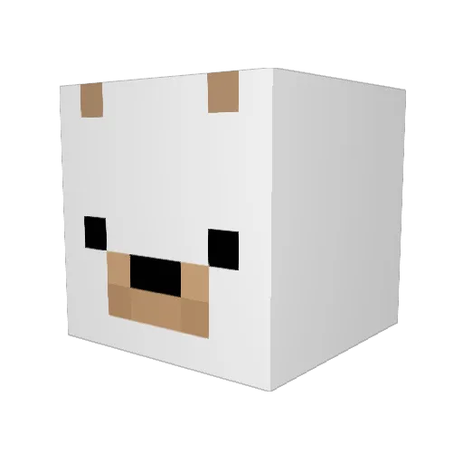 szerobeit Minecraft avatar head, 3D render