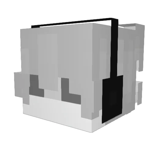 szid Minecraft avatar head, 3D render
