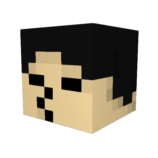 szk0113 Minecraft avatar head, 3D render