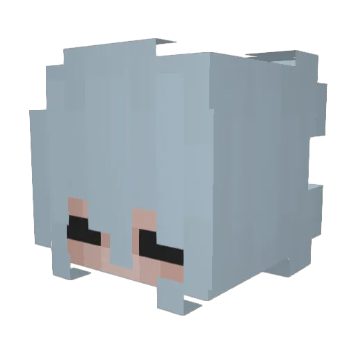 szlugens Minecraft avatar head, 3D render