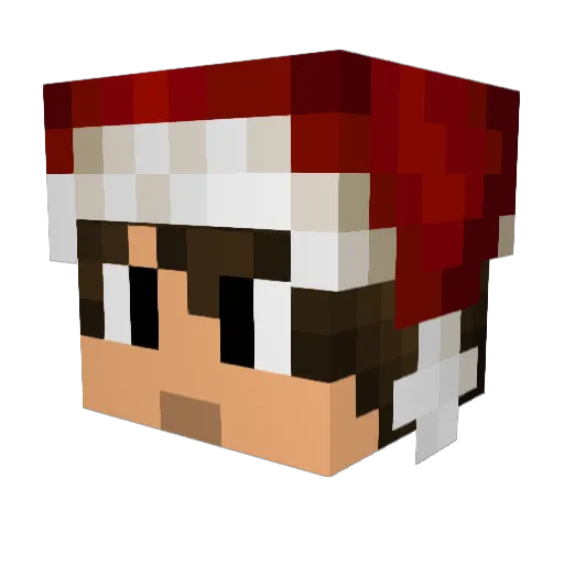 szlut Minecraft avatar head, 3D render