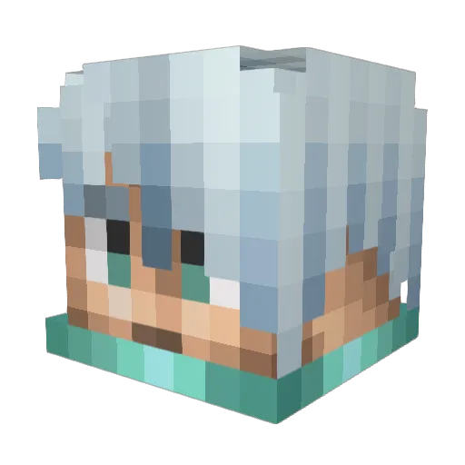 sznuo Minecraft avatar head, 3D render