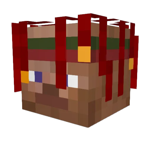sztacheta Minecraft avatar head, 3D render