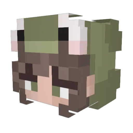 sztmne Minecraft avatar head, 3D render