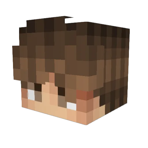 szufikk Minecraft avatar head, 3D render
