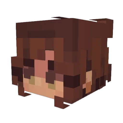 szunSu Minecraft avatar head, 3D render