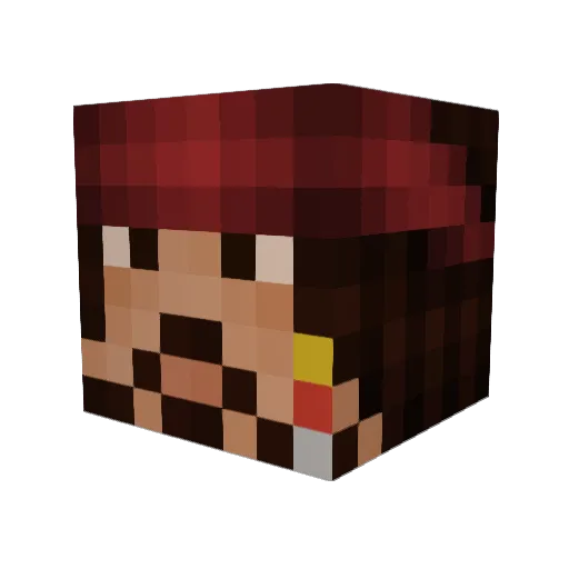 szv666ler Minecraft avatar head, 3D render