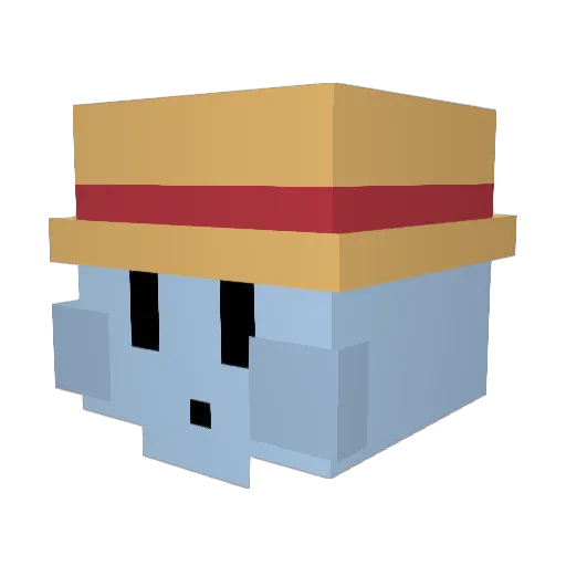 szwka Minecraft avatar head, 3D render