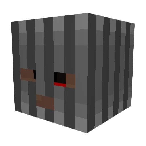 szxi Minecraft avatar head, 3D render