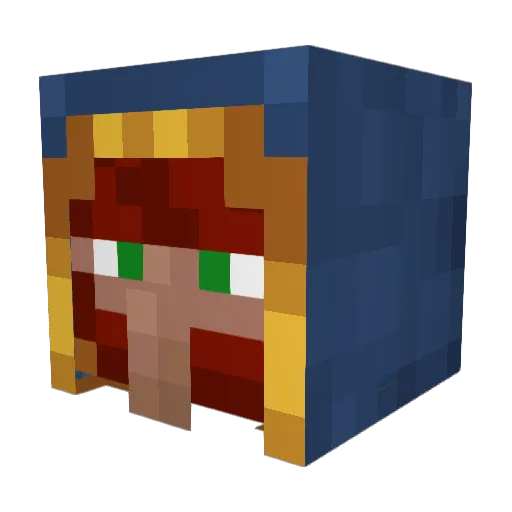 szymekPL Minecraft avatar head, 3D render