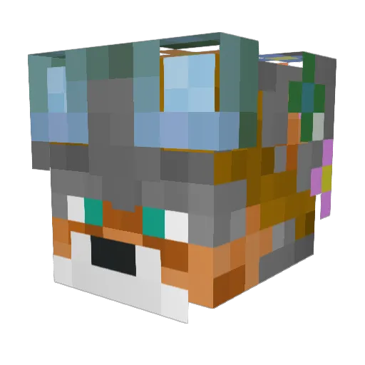szymin Minecraft avatar head, 3D render