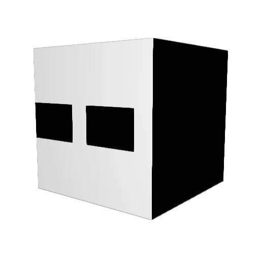 szymonolele Minecraft avatar head, 3D render