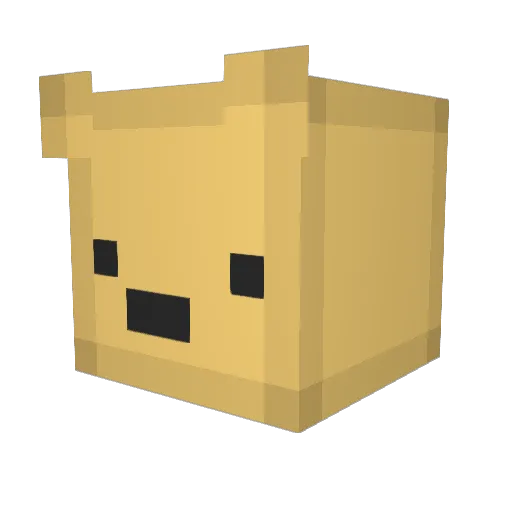 szywek Minecraft avatar head, 3D render