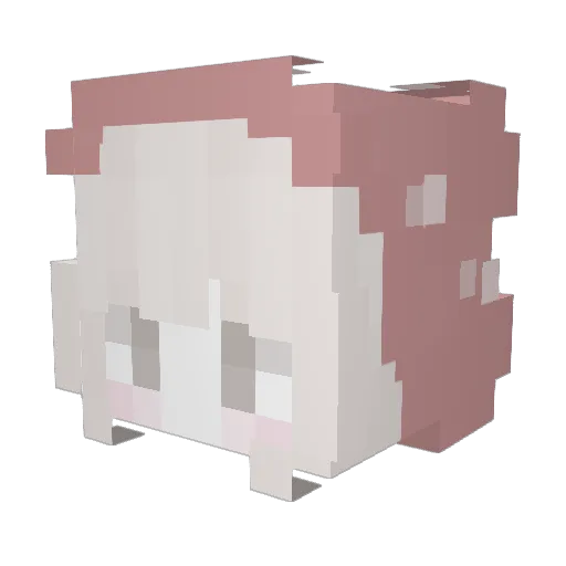szzh Minecraft avatar head, 3D render