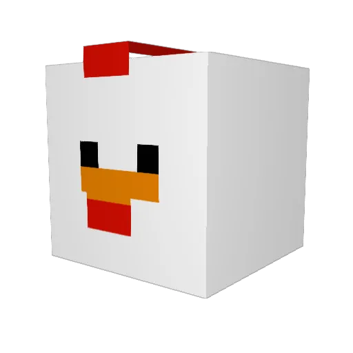 t00ster Minecraft avatar head, 3D render