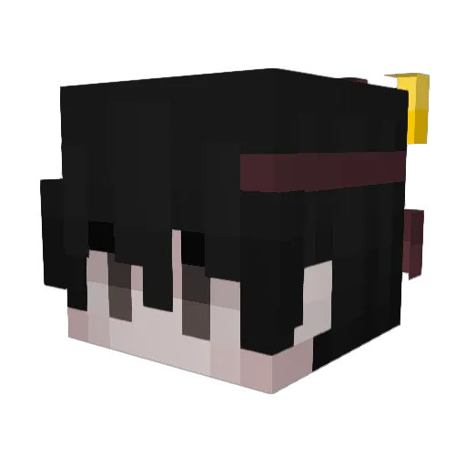 t0by01 Minecraft avatar head, 3D render