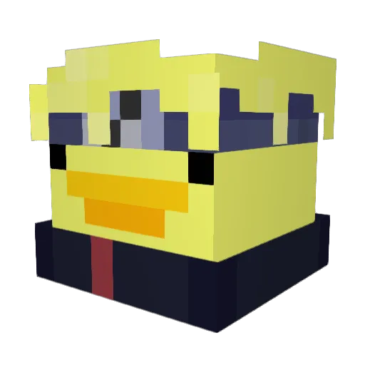 t0ingG Minecraft avatar head, 3D render