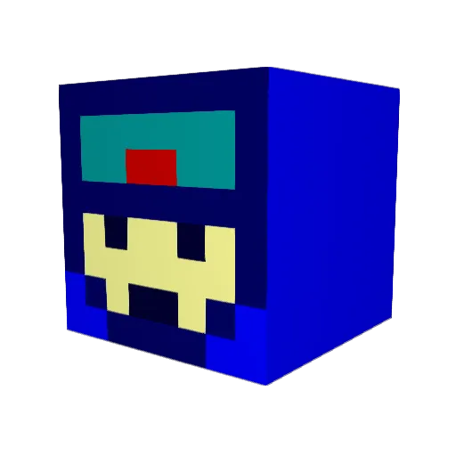 t0kenss Minecraft avatar head, 3D render