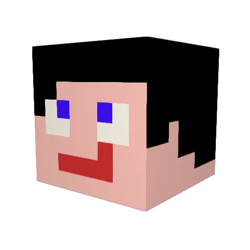 t0m0yan Minecraft avatar head, 3D render