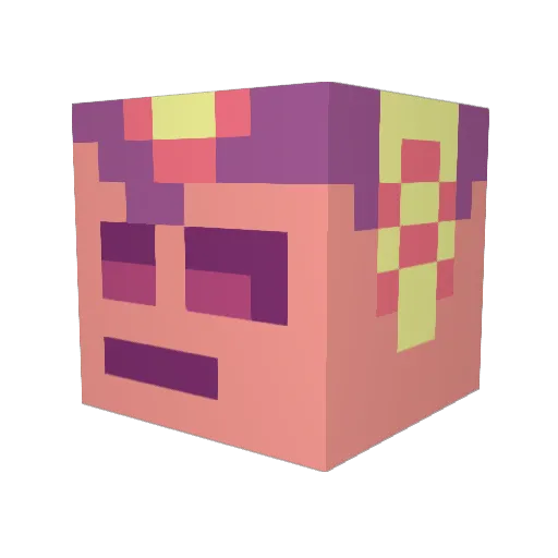 t0m1771 Minecraft avatar head, 3D render
