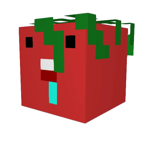 t0m4t0_25 Minecraft avatar head, 3D render