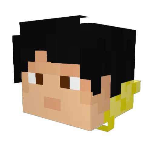 t0p4ikGAMES Minecraft avatar head, 3D render