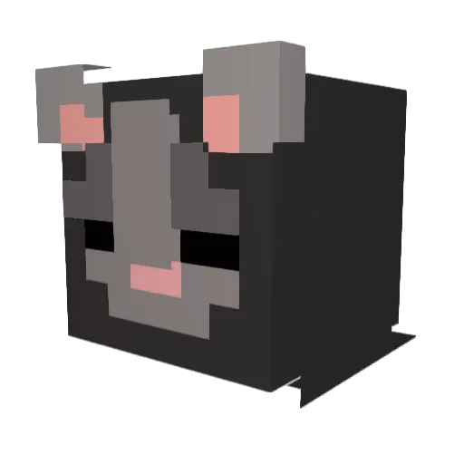 t0pho Minecraft avatar head, 3D render