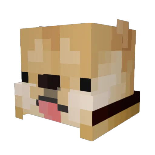 t0ptan Minecraft avatar head, 3D render