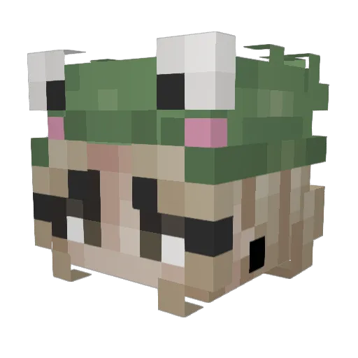 t0qs Minecraft avatar head, 3D render