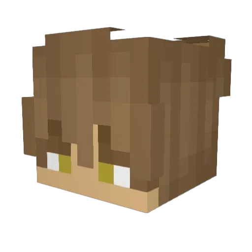 t0rip Minecraft avatar head, 3D render